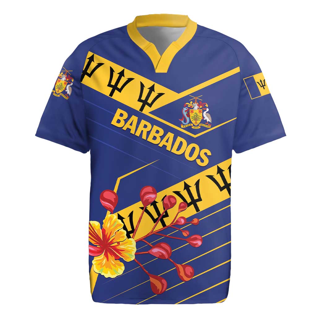 Personalized Barbados Rugby Jersey Pride and Industry - Wonder Print Shop