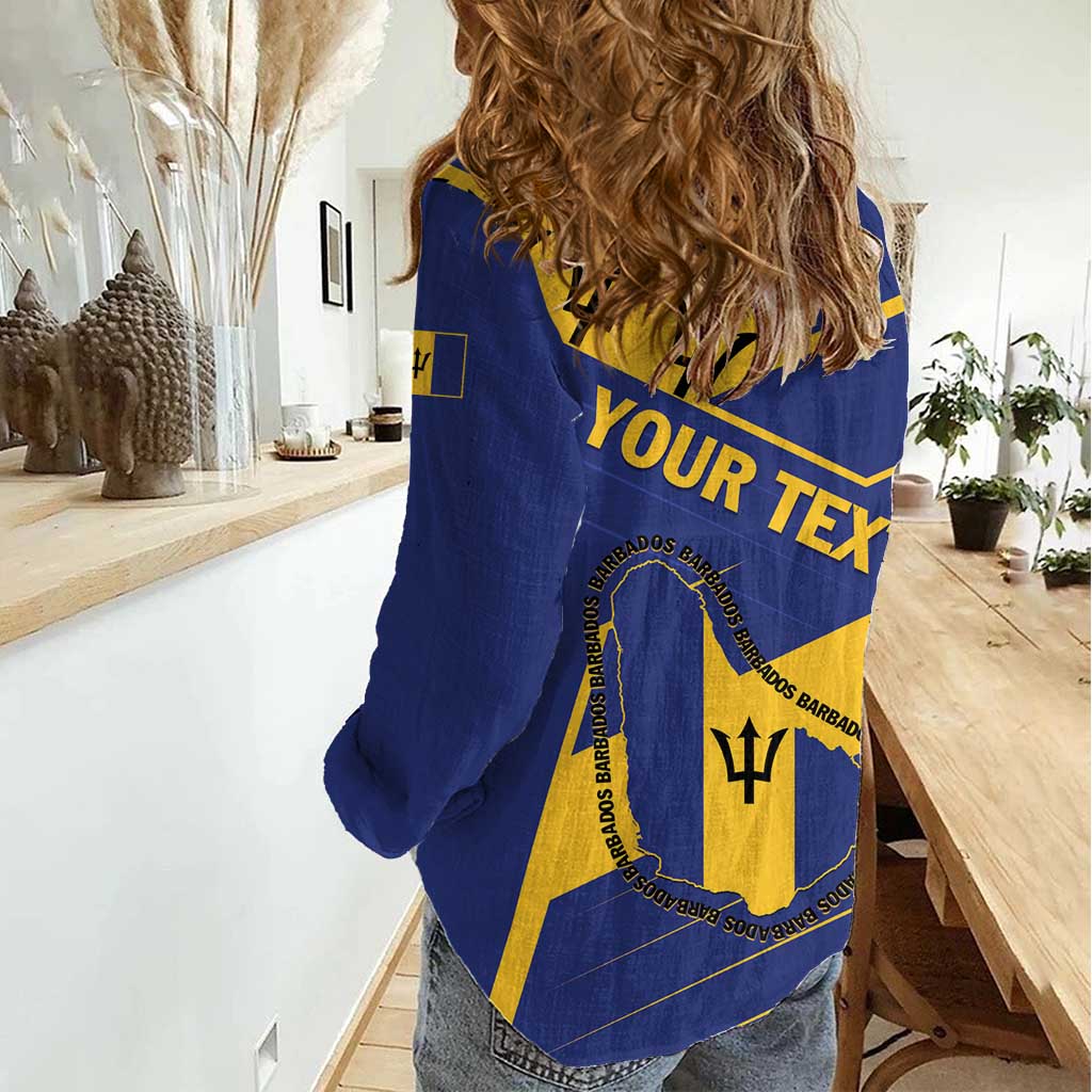 Personalized Barbados Women Casual Shirt Pride and Industry - Wonder Print Shop