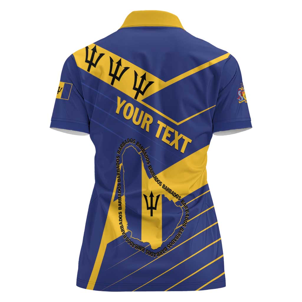 Personalized Barbados Women Polo Shirt Pride and Industry - Wonder Print Shop