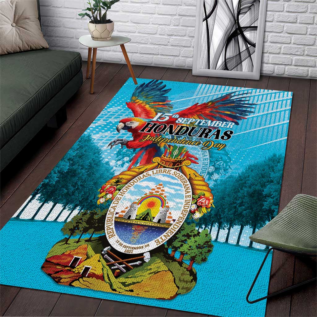 Honduras Independence Day 1821 Area Rug Libre Soberana e Independiente - Wonder Print Shop