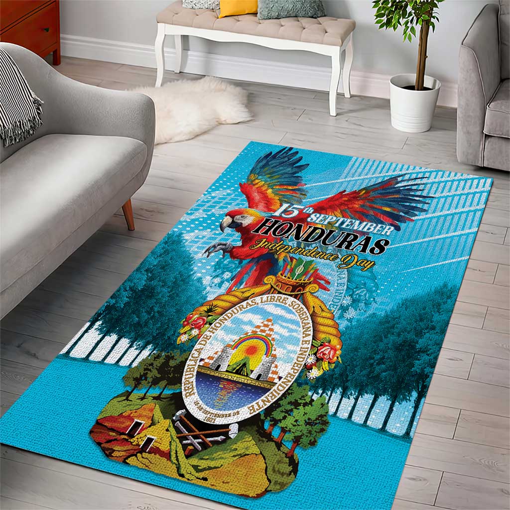 Honduras Independence Day 1821 Area Rug Libre Soberana e Independiente - Wonder Print Shop