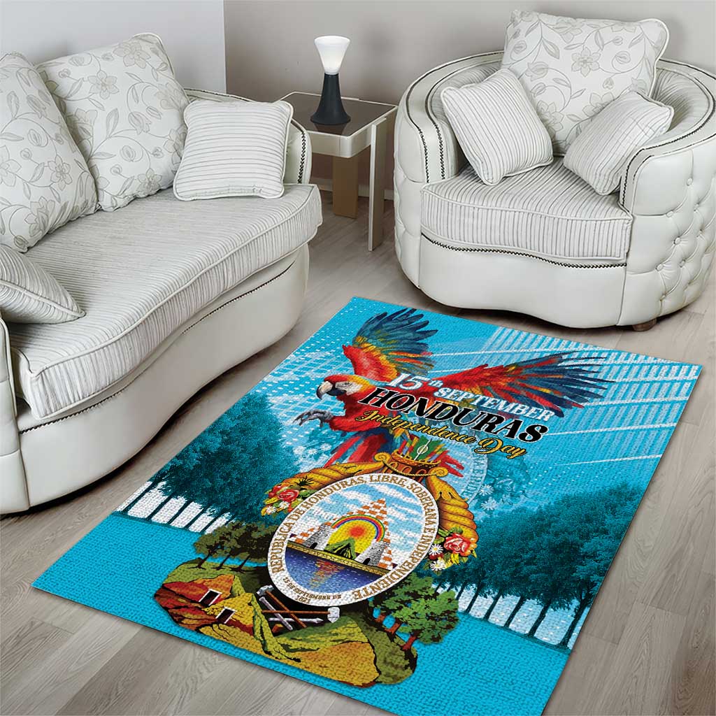 Honduras Independence Day 1821 Area Rug Libre Soberana e Independiente - Wonder Print Shop