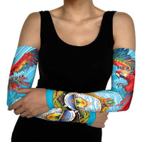 Honduras Independence Day 1821 Arm Sleeves Libre Soberana e Independiente - Wonder Print Shop