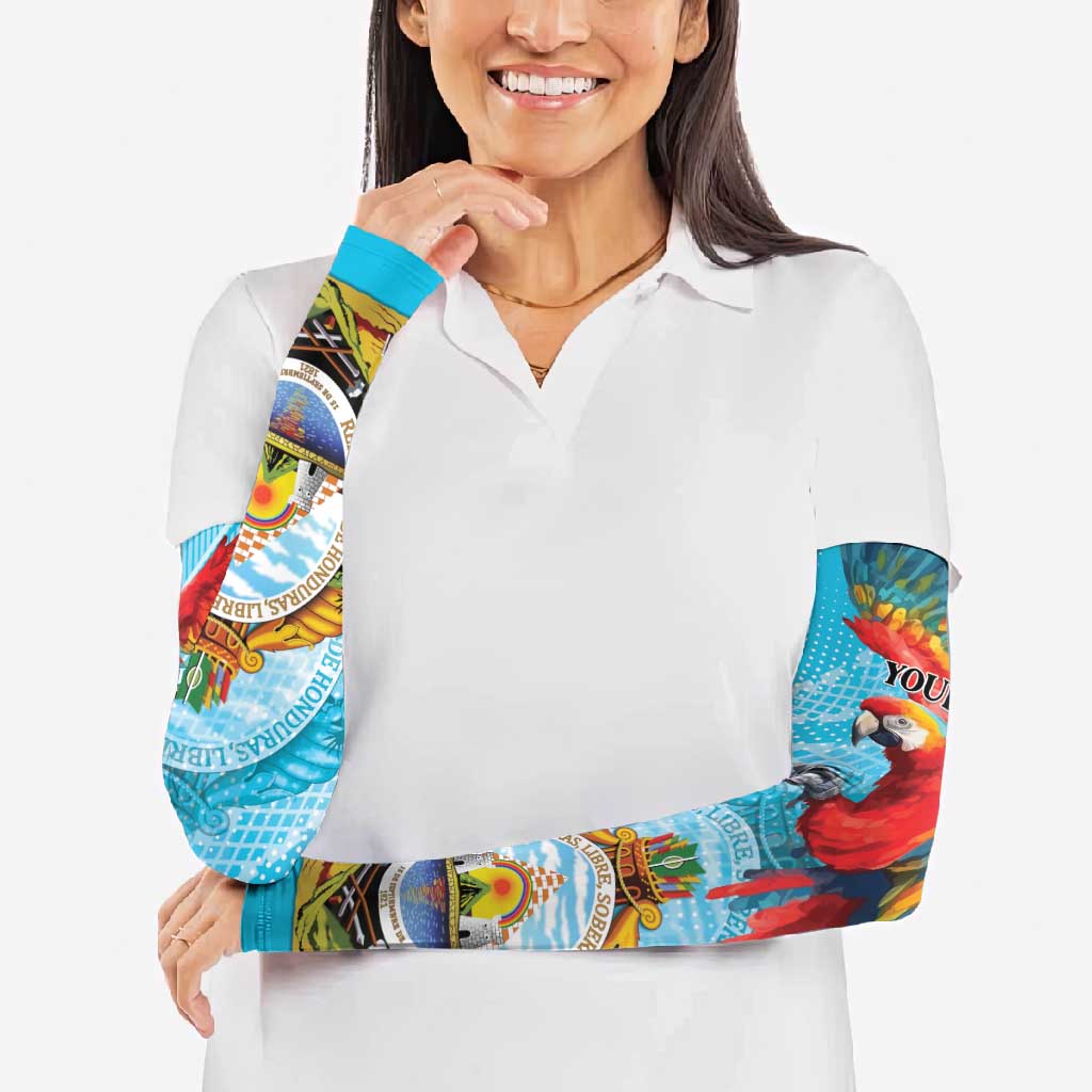 Honduras Independence Day 1821 Arm Sleeves Libre Soberana e Independiente - Wonder Print Shop