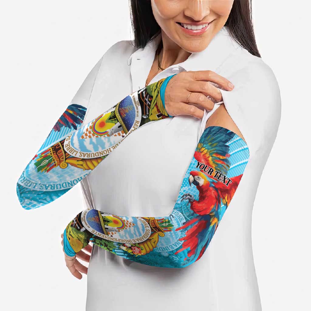 Honduras Independence Day 1821 Arm Sleeves Libre Soberana e Independiente - Wonder Print Shop