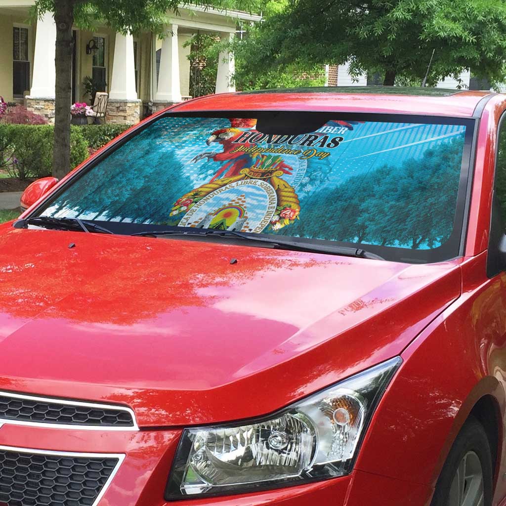 Honduras Independence Day 1821 Auto Sun Shade Libre Soberana e Independiente - Wonder Print Shop