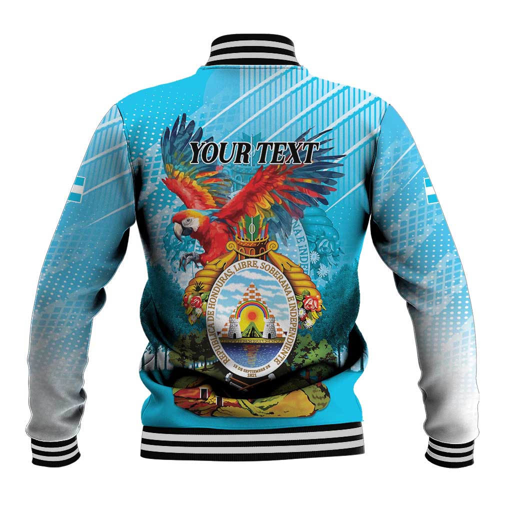 Personalized Honduras Independence Day 1821 Baseball Jacket Libre Soberana e Independiente - Wonder Print Shop