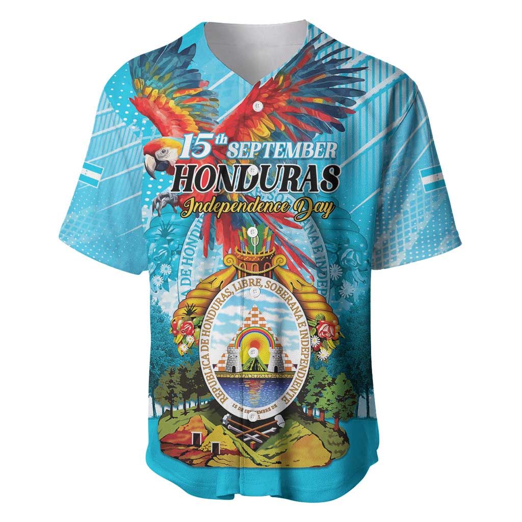 Personalized Honduras Independence Day 1821 Baseball Jersey Libre Soberana e Independiente - Wonder Print Shop
