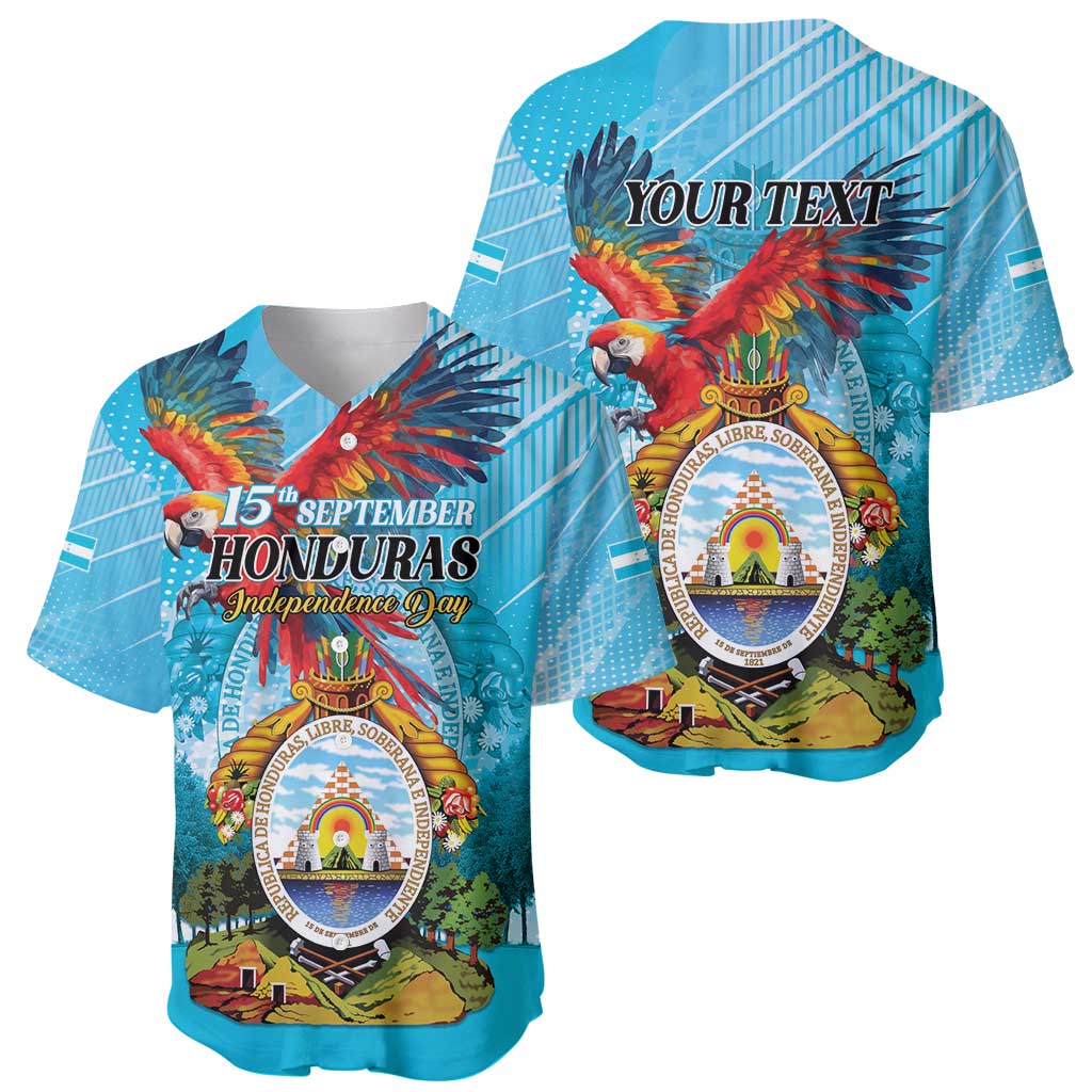 Personalized Honduras Independence Day 1821 Baseball Jersey Libre Soberana e Independiente - Wonder Print Shop