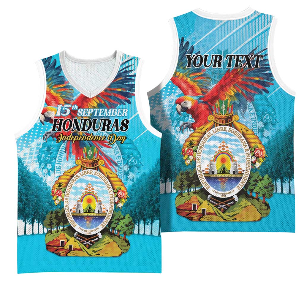 Personalized Honduras Independence Day 1821 Basketball Jersey Libre Soberana e Independiente - Wonder Print Shop