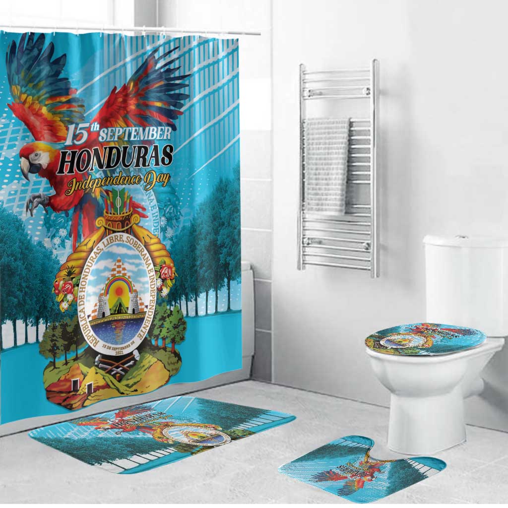 Honduras Independence Day 1821 Bathroom Set Libre Soberana e Independiente - Wonder Print Shop
