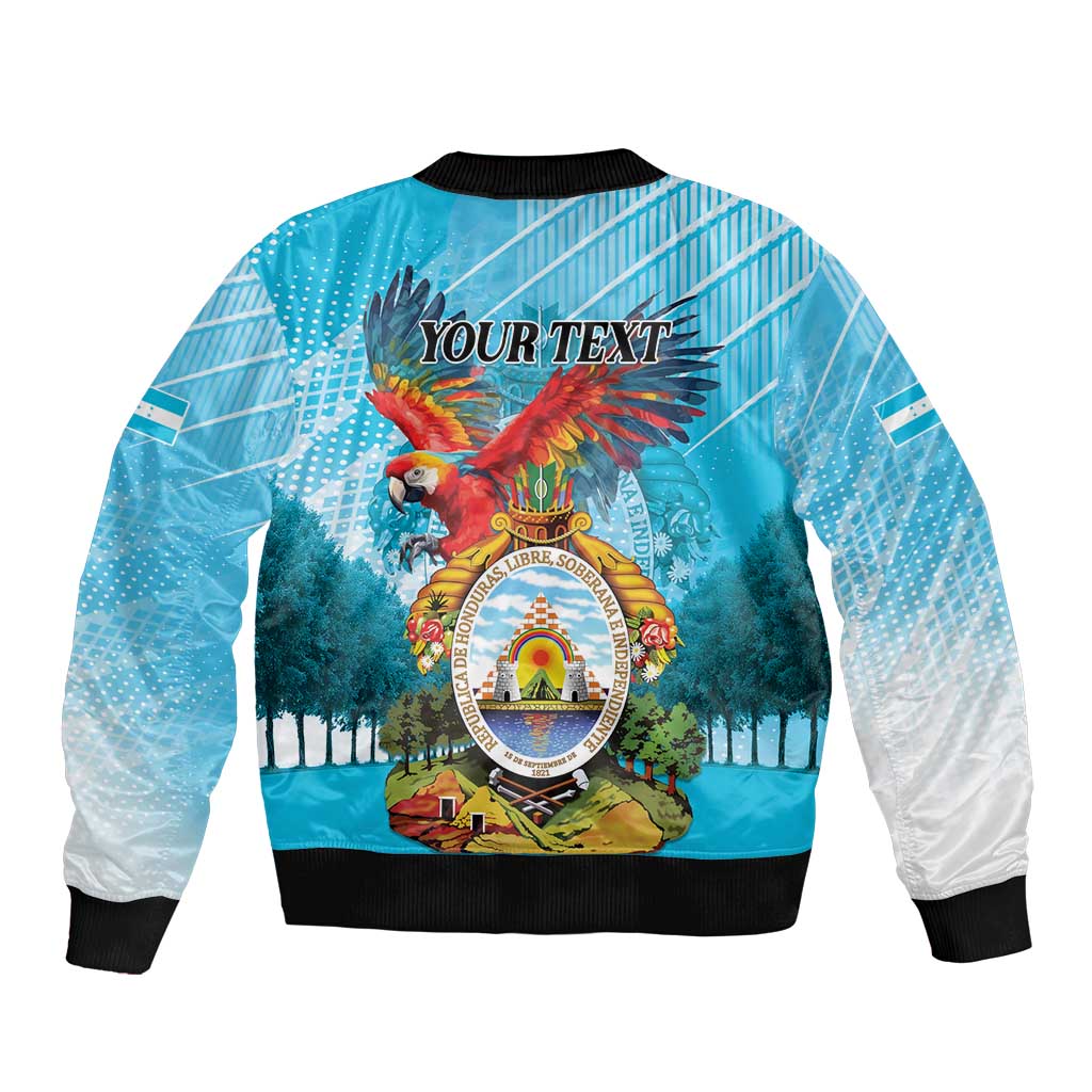 Personalized Honduras Independence Day 1821 Bomber Jacket Libre Soberana e Independiente - Wonder Print Shop