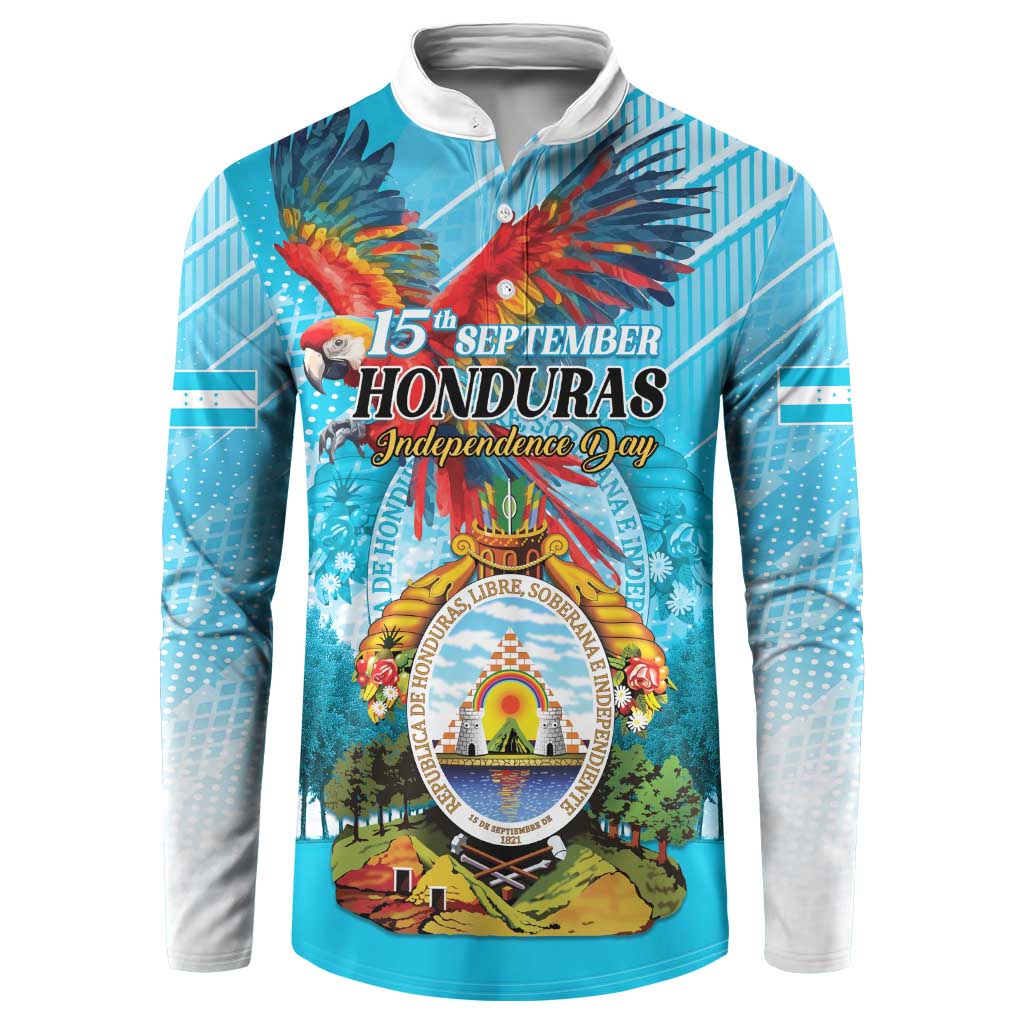 Personalized Honduras Independence Day 1821 Button Sweatshirt Libre Soberana e Independiente - Wonder Print Shop