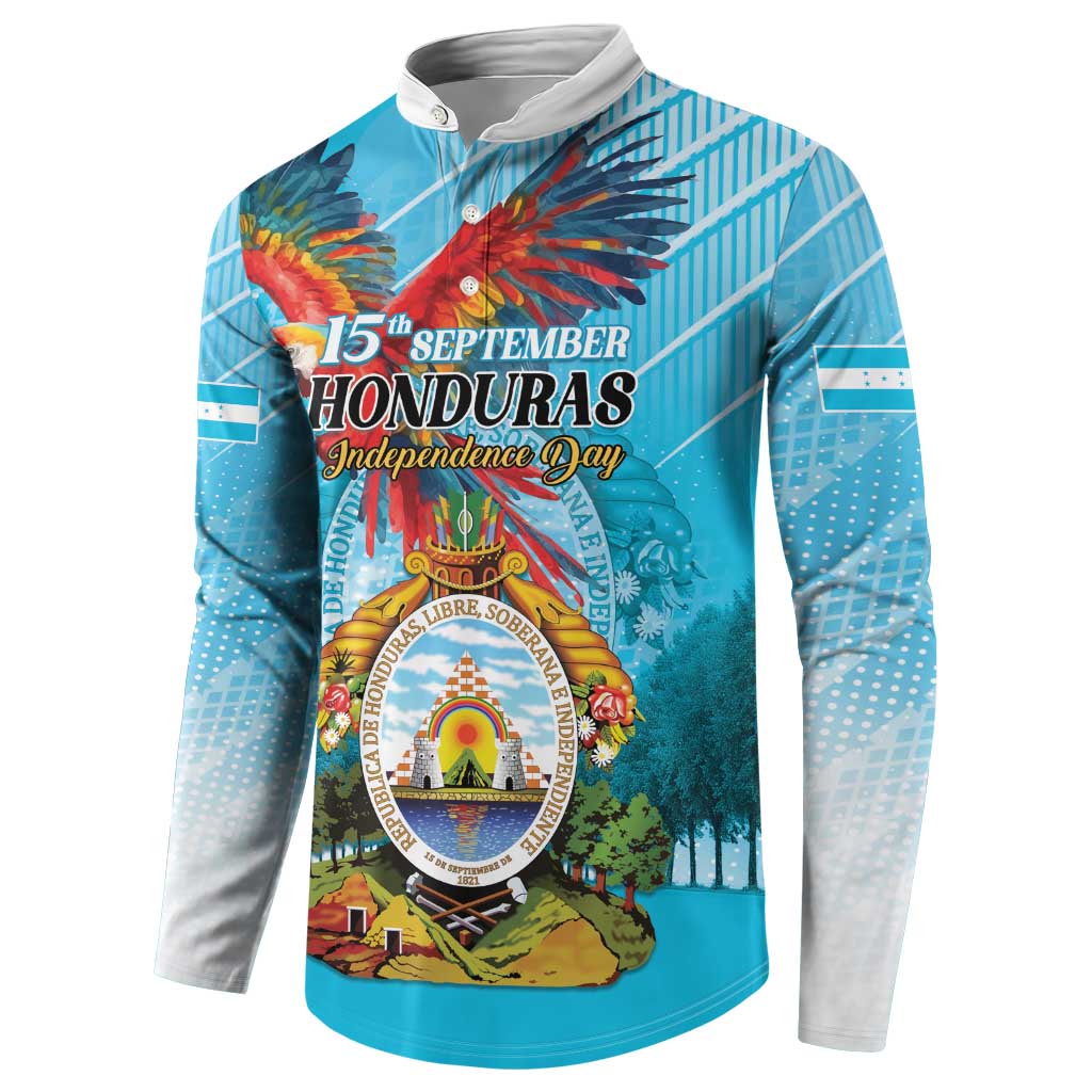 Personalized Honduras Independence Day 1821 Button Sweatshirt Libre Soberana e Independiente - Wonder Print Shop