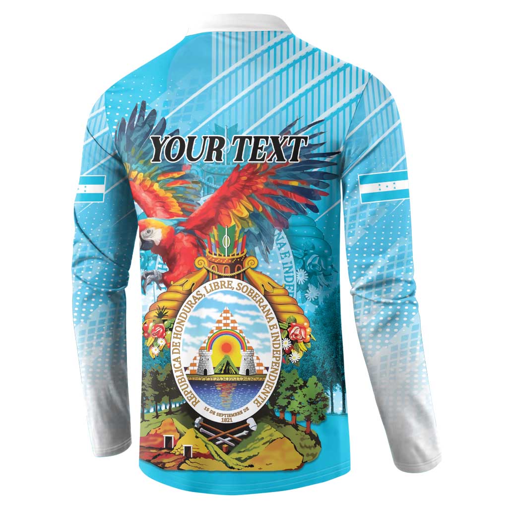 Personalized Honduras Independence Day 1821 Button Sweatshirt Libre Soberana e Independiente - Wonder Print Shop