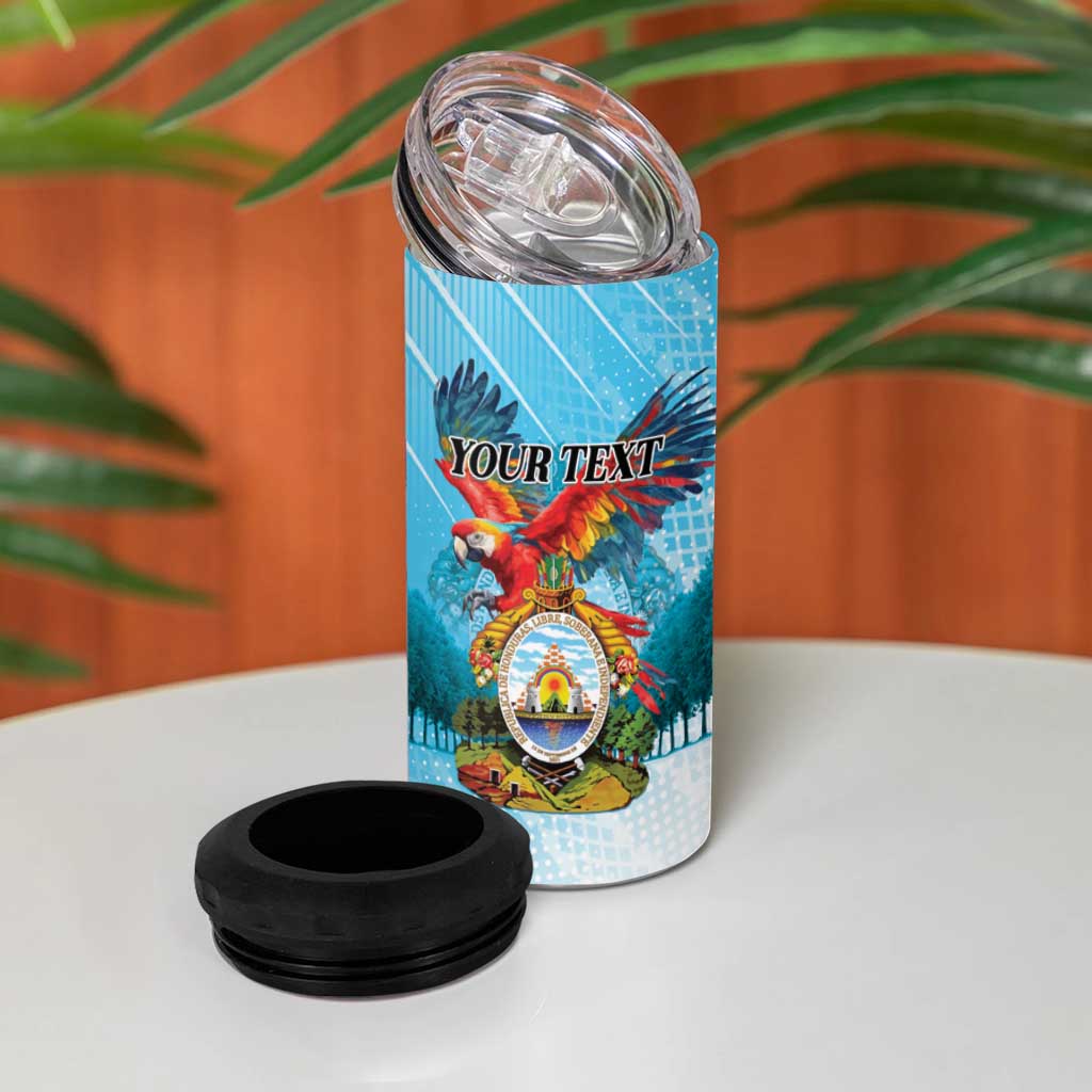 Personalized Honduras Independence Day 1821 4 in 1 Can Cooler Tumbler Libre Soberana e Independiente - Wonder Print Shop