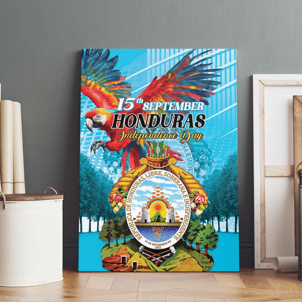 Honduras Independence Day 1821 Canvas Wall Art Libre Soberana e Independiente - Wonder Print Shop