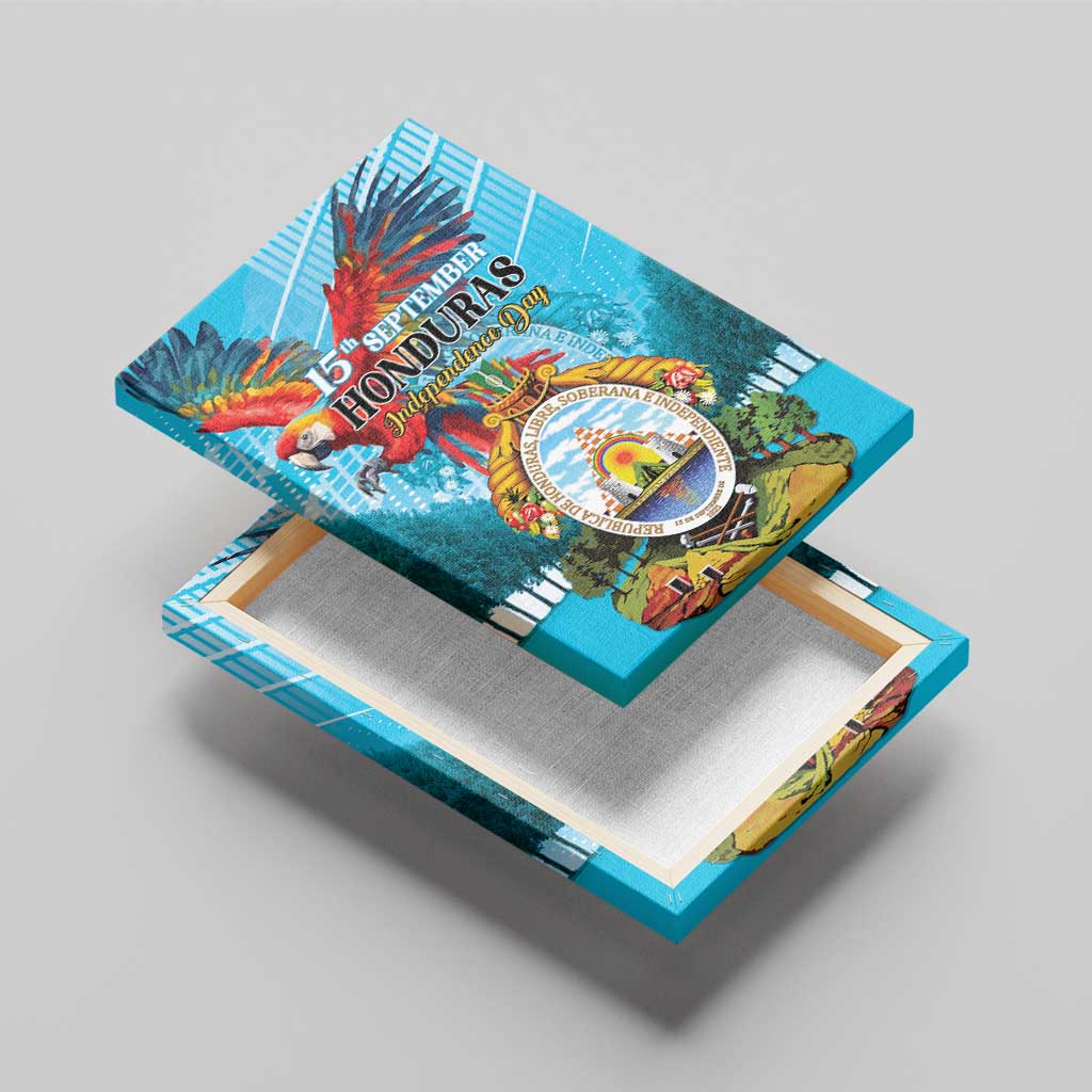 Honduras Independence Day 1821 Canvas Wall Art Libre Soberana e Independiente - Wonder Print Shop