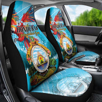 Honduras Independence Day 1821 Car Seat Cover Libre Soberana e Independiente - Wonder Print Shop