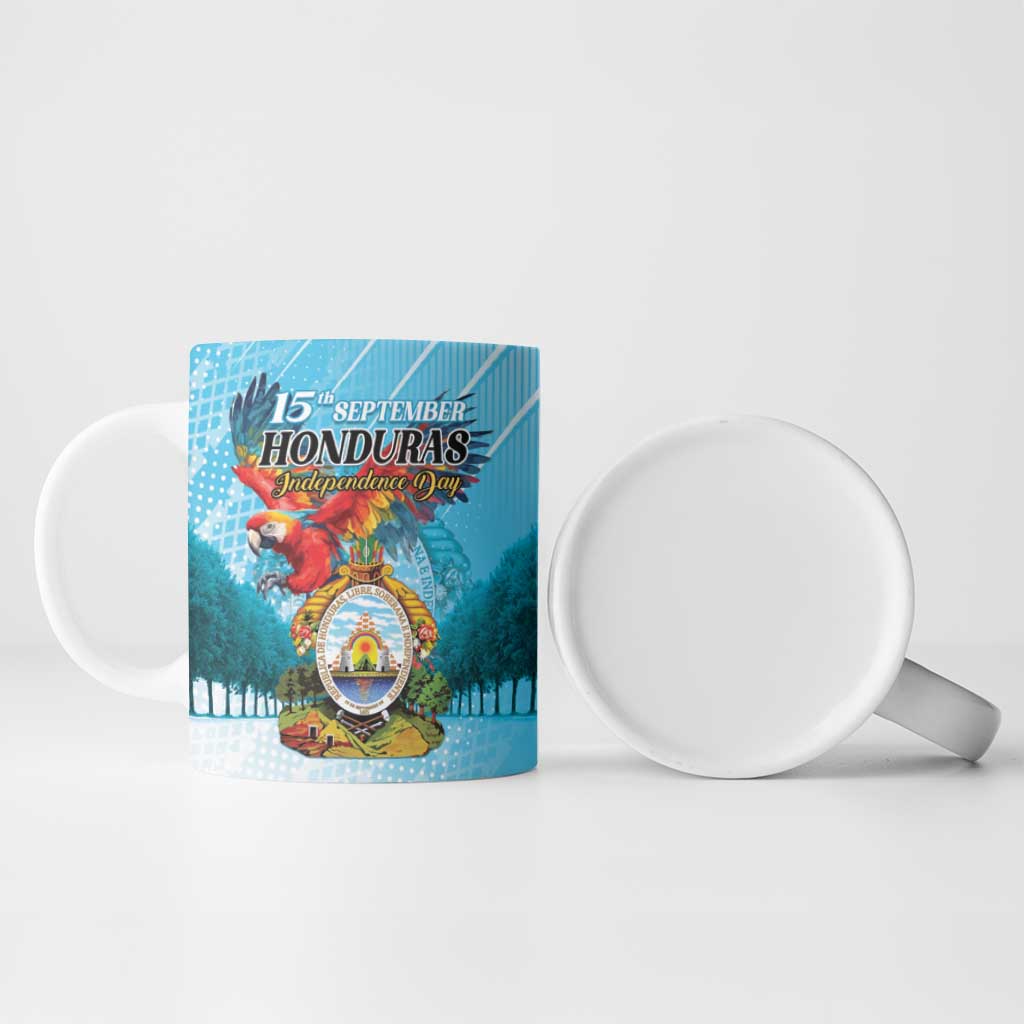 Personalized Honduras Independence Day 1821 Ceramic Mug Libre Soberana e Independiente - Wonder Print Shop