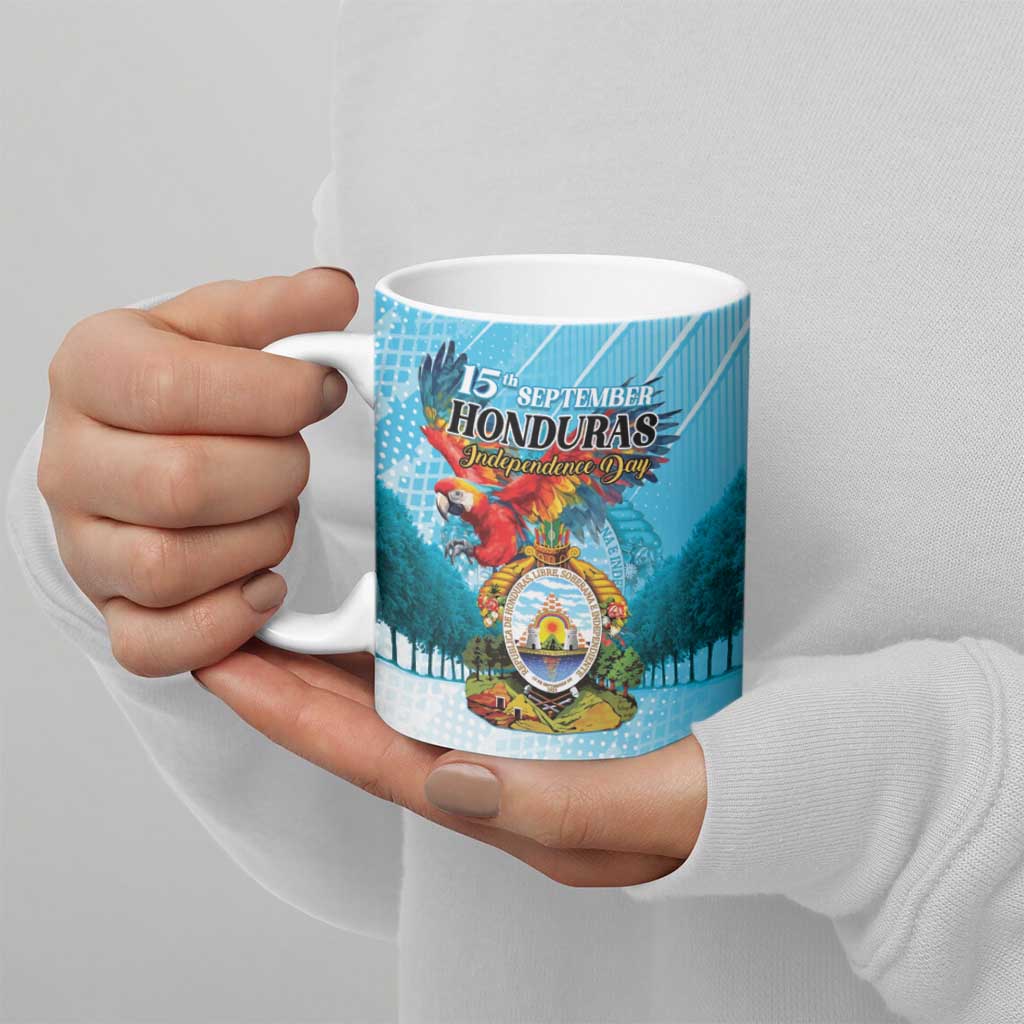 Personalized Honduras Independence Day 1821 Ceramic Mug Libre Soberana e Independiente - Wonder Print Shop