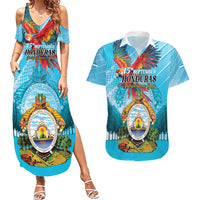 Personalized Honduras Independence Day 1821 Couples Matching Summer Maxi Dress and Hawaiian Shirt Libre Soberana e Independiente - Wonder Print Shop