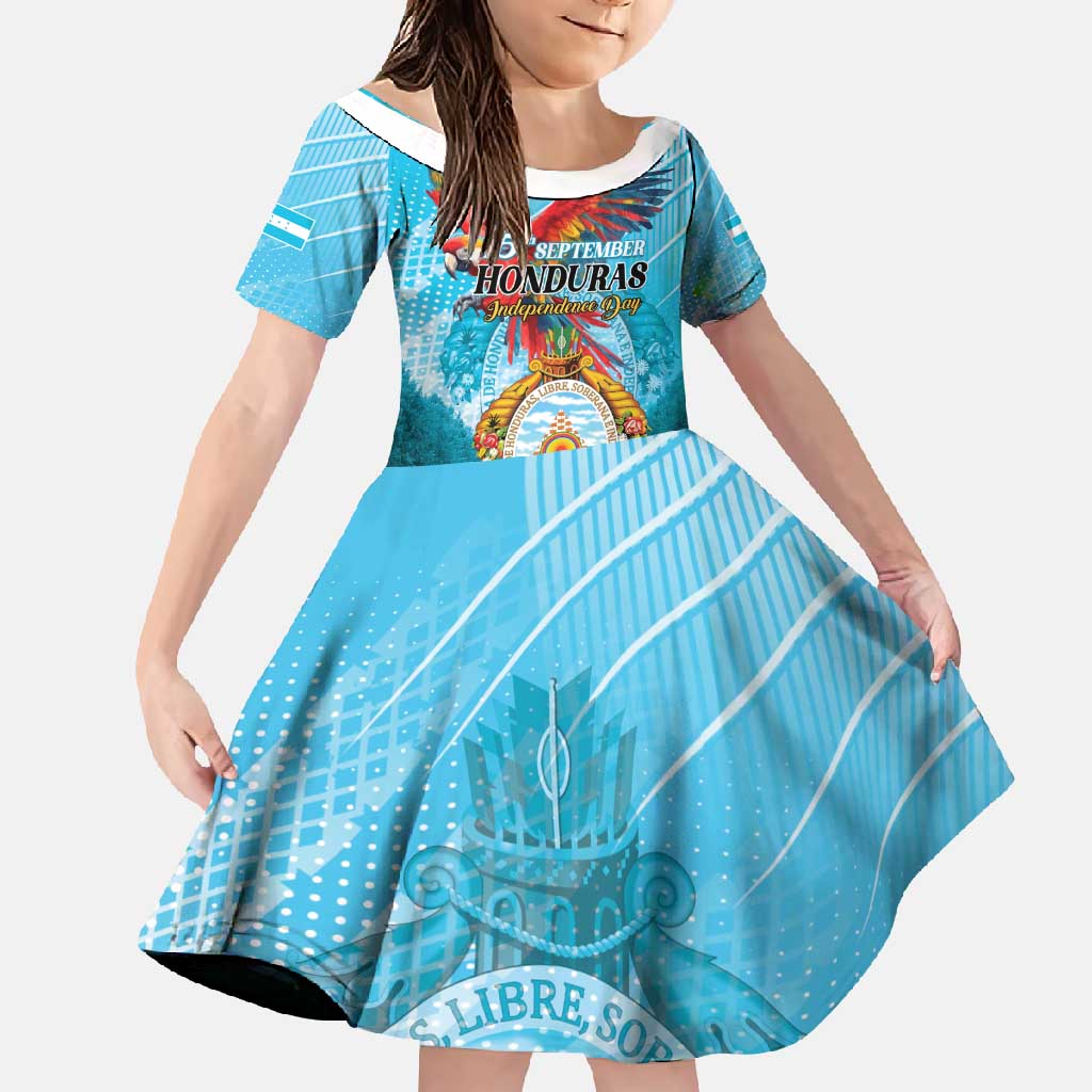 Personalized Honduras Independence Day 1821 Family Matching Mermaid Dress and Hawaiian Shirt Libre Soberana e Independiente - Wonder Print Shop