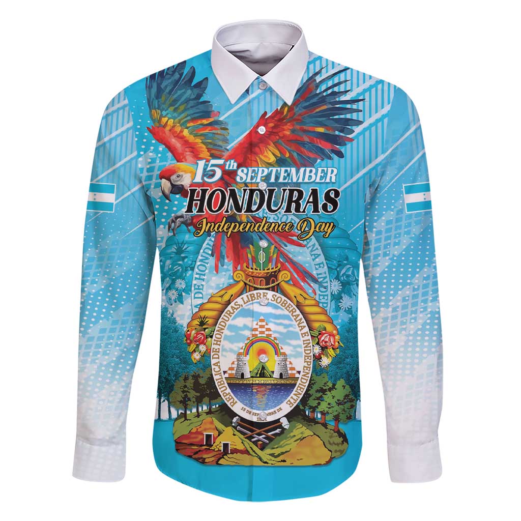 Personalized Honduras Independence Day 1821 Family Matching Short Sleeve Bodycon Dress and Hawaiian Shirt Libre Soberana e Independiente - Wonder Print Shop