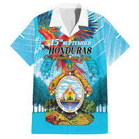 Personalized Honduras Independence Day 1821 Family Matching Summer Maxi Dress and Hawaiian Shirt Libre Soberana e Independiente - Wonder Print Shop