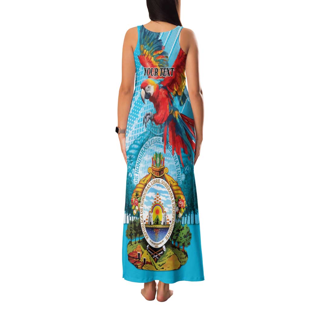 Personalized Honduras Independence Day 1821 Family Matching Tank Maxi Dress and Hawaiian Shirt Libre Soberana e Independiente - Wonder Print Shop