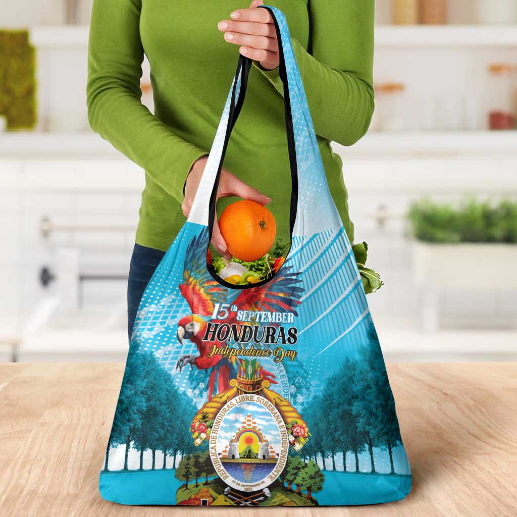 Honduras Independence Day 1821 Grocery Bag Libre Soberana e Independiente - Wonder Print Shop