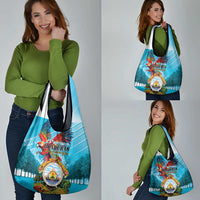 Honduras Independence Day 1821 Grocery Bag Libre Soberana e Independiente - Wonder Print Shop