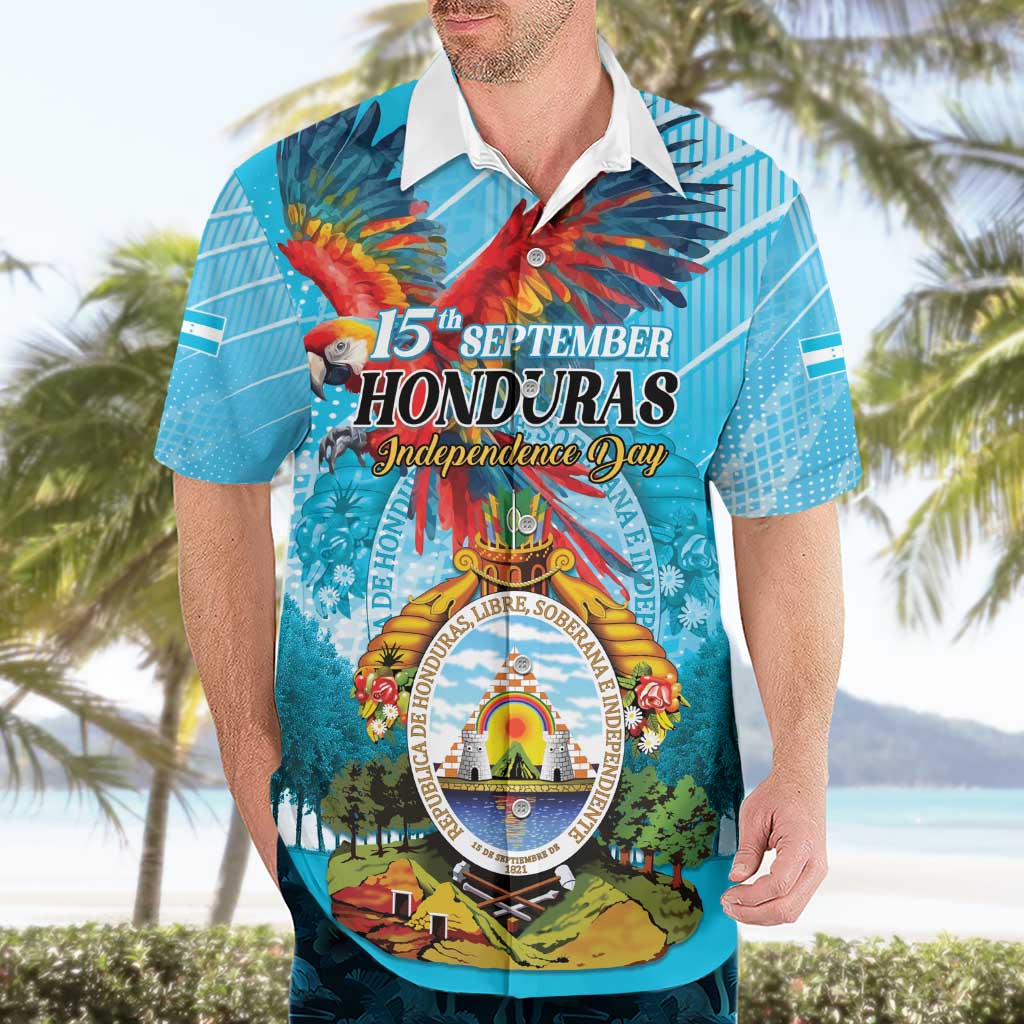 Personalized Honduras Independence Day 1821 Hawaiian Shirt Libre Soberana e Independiente - Wonder Print Shop