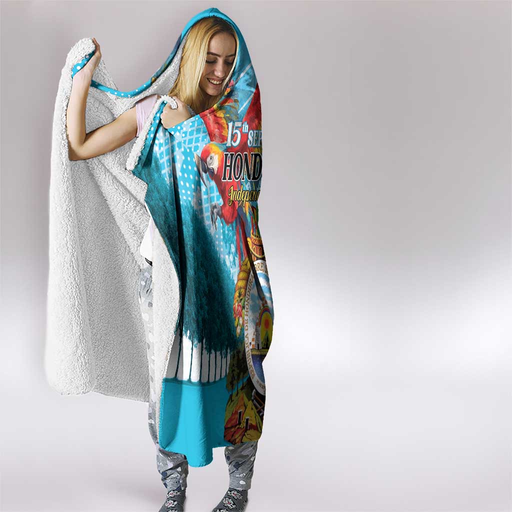 Honduras Independence Day 1821 Hooded Blanket Libre Soberana e Independiente - Wonder Print Shop