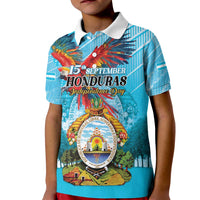 Personalized Honduras Independence Day 1821 Kid Polo Shirt Libre Soberana e Independiente - Wonder Print Shop