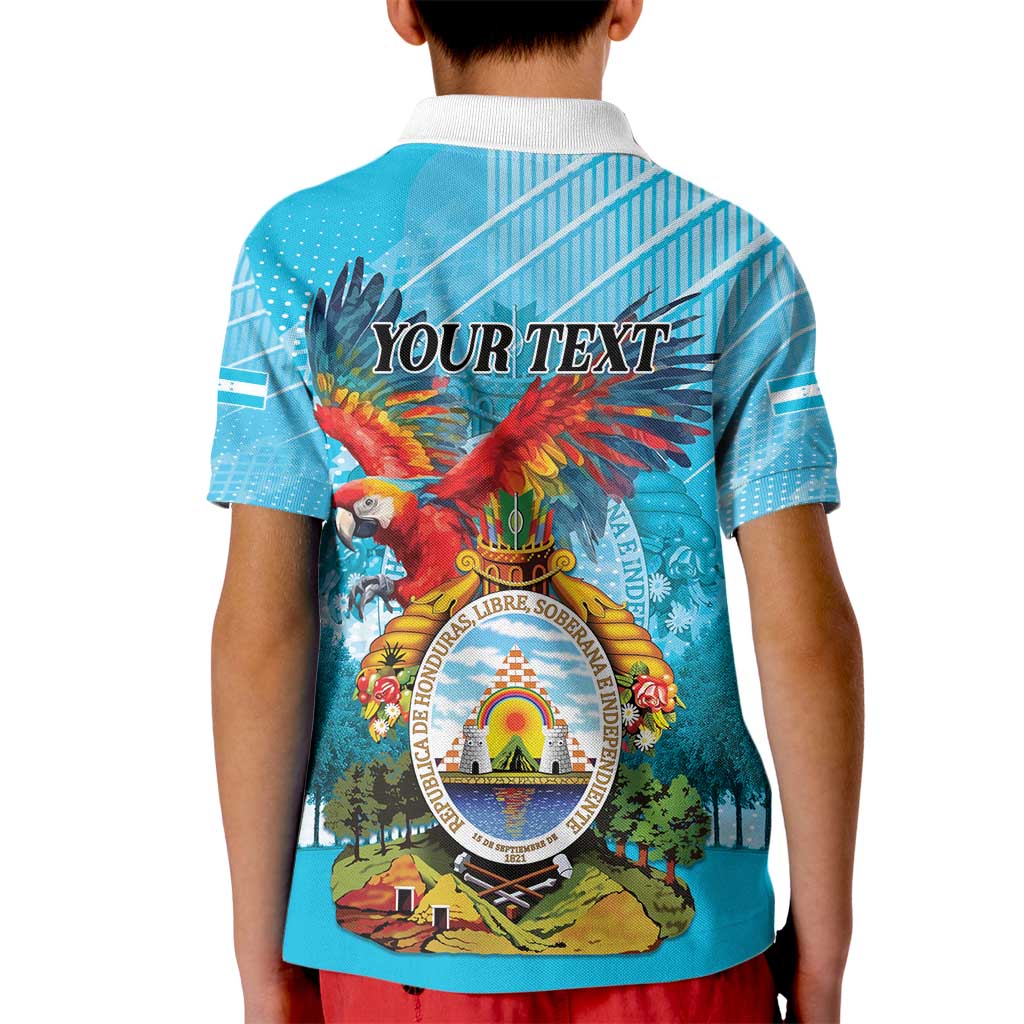 Personalized Honduras Independence Day 1821 Kid Polo Shirt Libre Soberana e Independiente - Wonder Print Shop