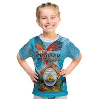Personalized Honduras Independence Day 1821 Kid T Shirt Libre Soberana e Independiente - Wonder Print Shop