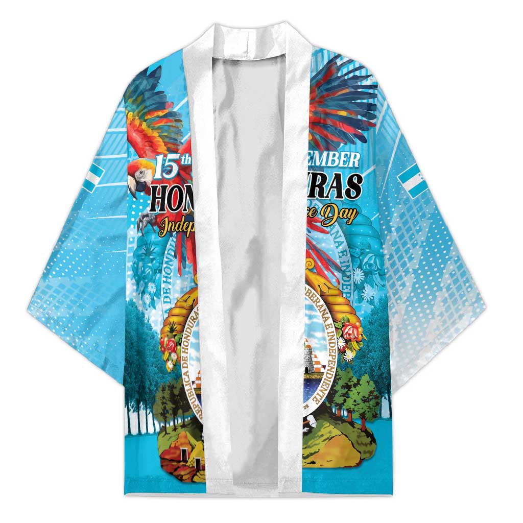 Personalized Honduras Independence Day 1821 Kimono Libre Soberana e Independiente - Wonder Print Shop