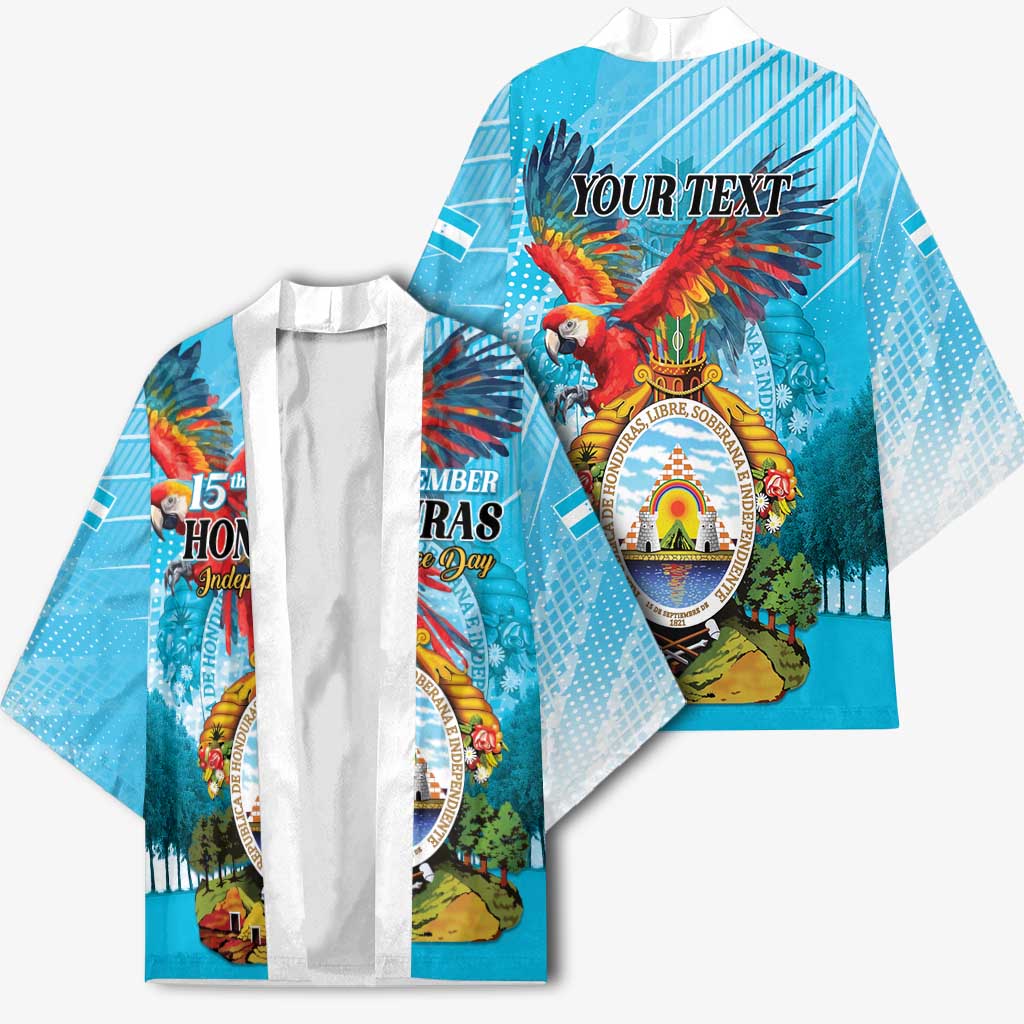 Personalized Honduras Independence Day 1821 Kimono Libre Soberana e Independiente - Wonder Print Shop