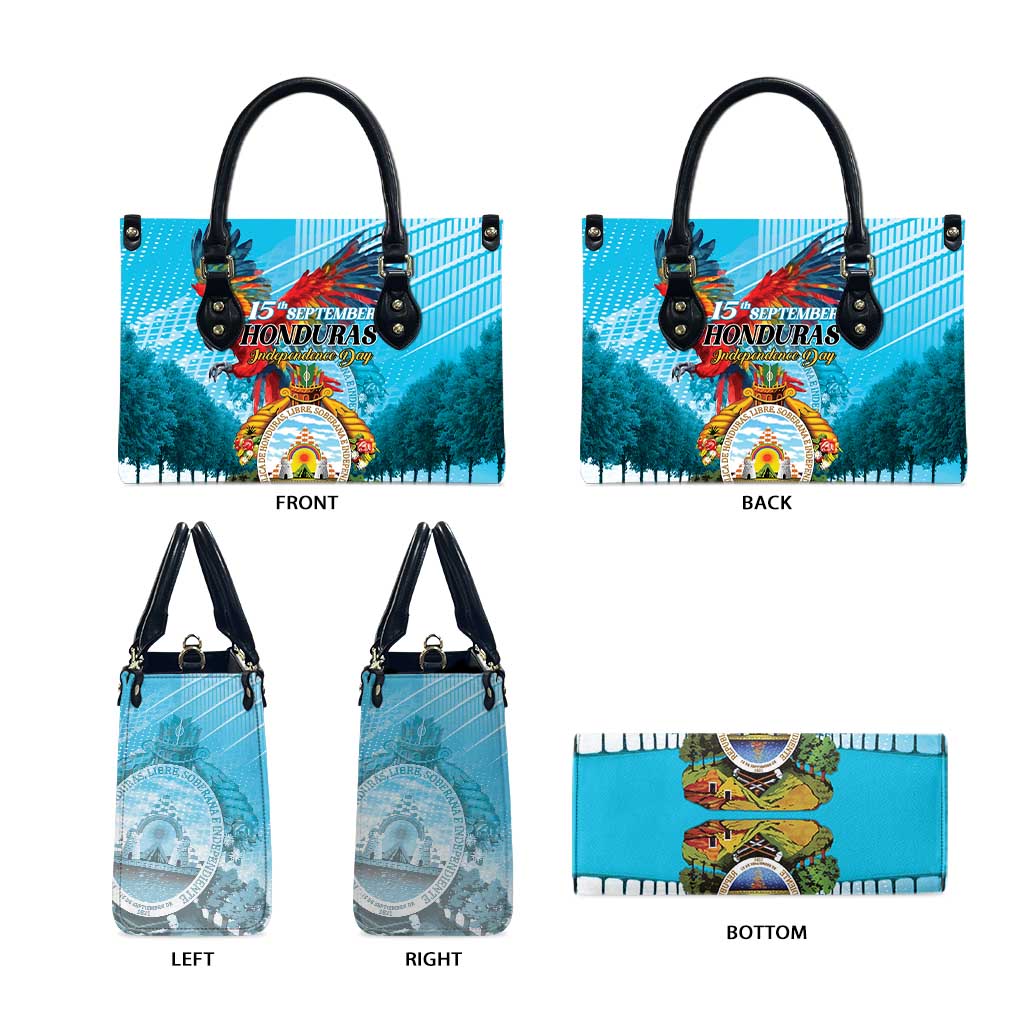 Honduras Independence Day 1821 Leather Bag Libre Soberana e Independiente - Wonder Print Shop