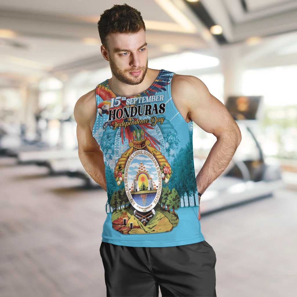 Personalized Honduras Independence Day 1821 Men Tank Top Libre Soberana e Independiente - Wonder Print Shop