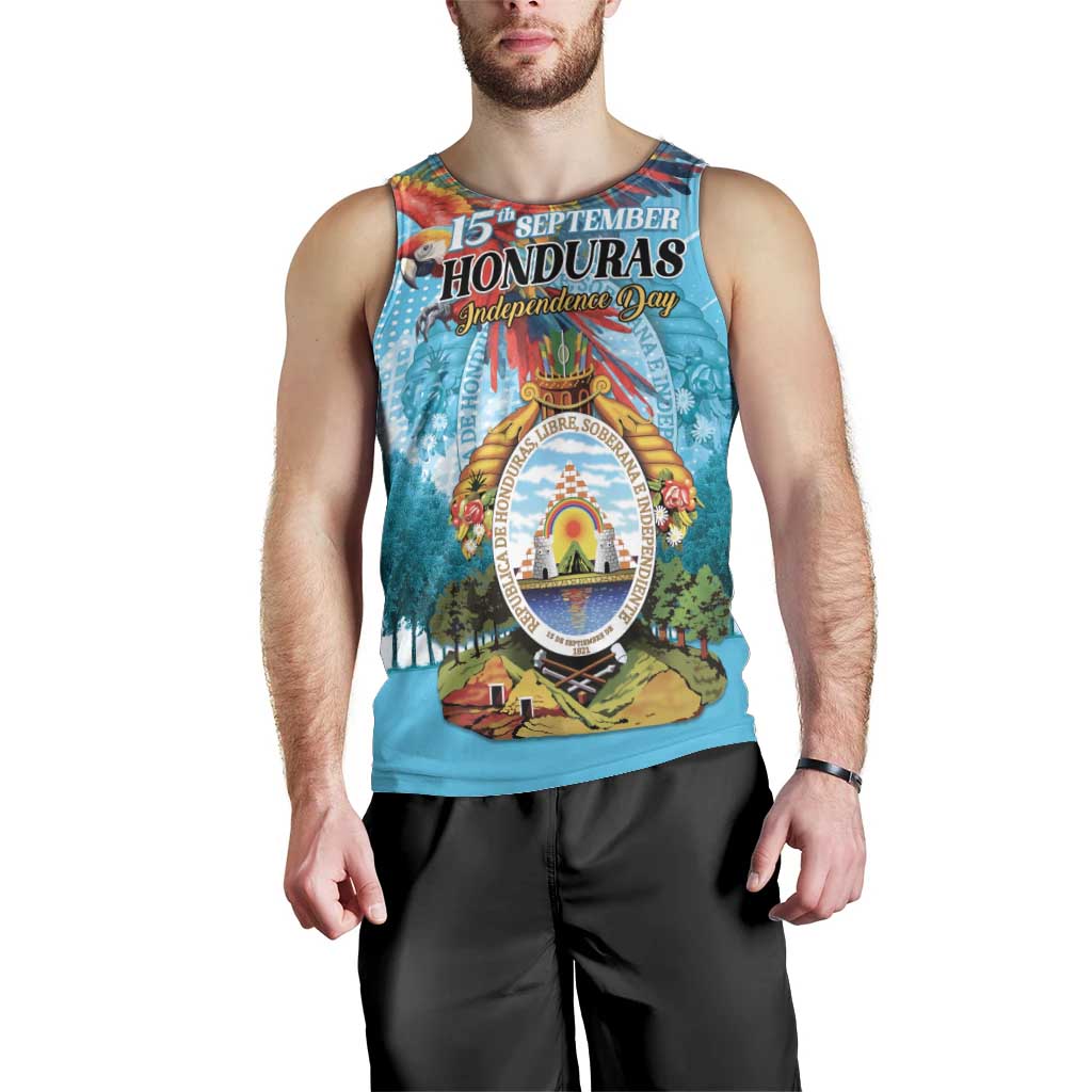 Personalized Honduras Independence Day 1821 Men Tank Top Libre Soberana e Independiente - Wonder Print Shop