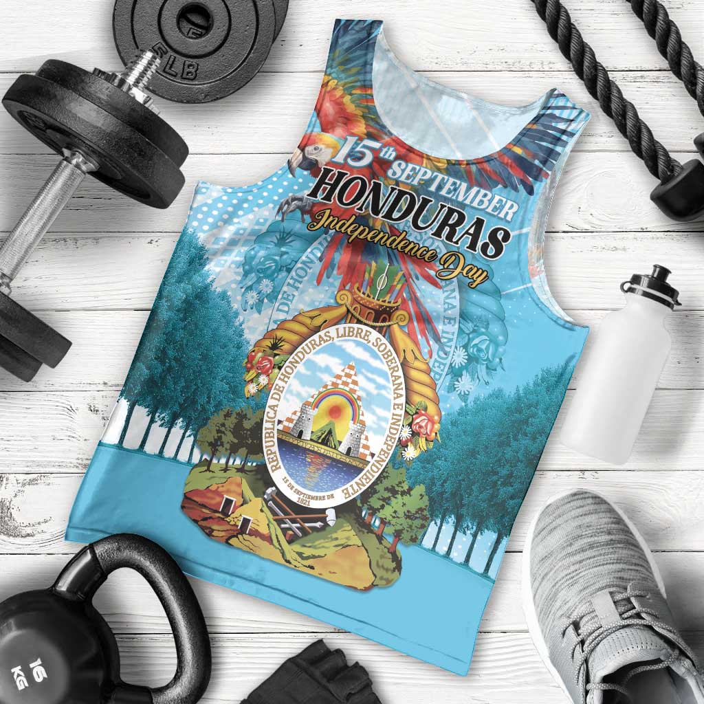 Personalized Honduras Independence Day 1821 Men Tank Top Libre Soberana e Independiente - Wonder Print Shop