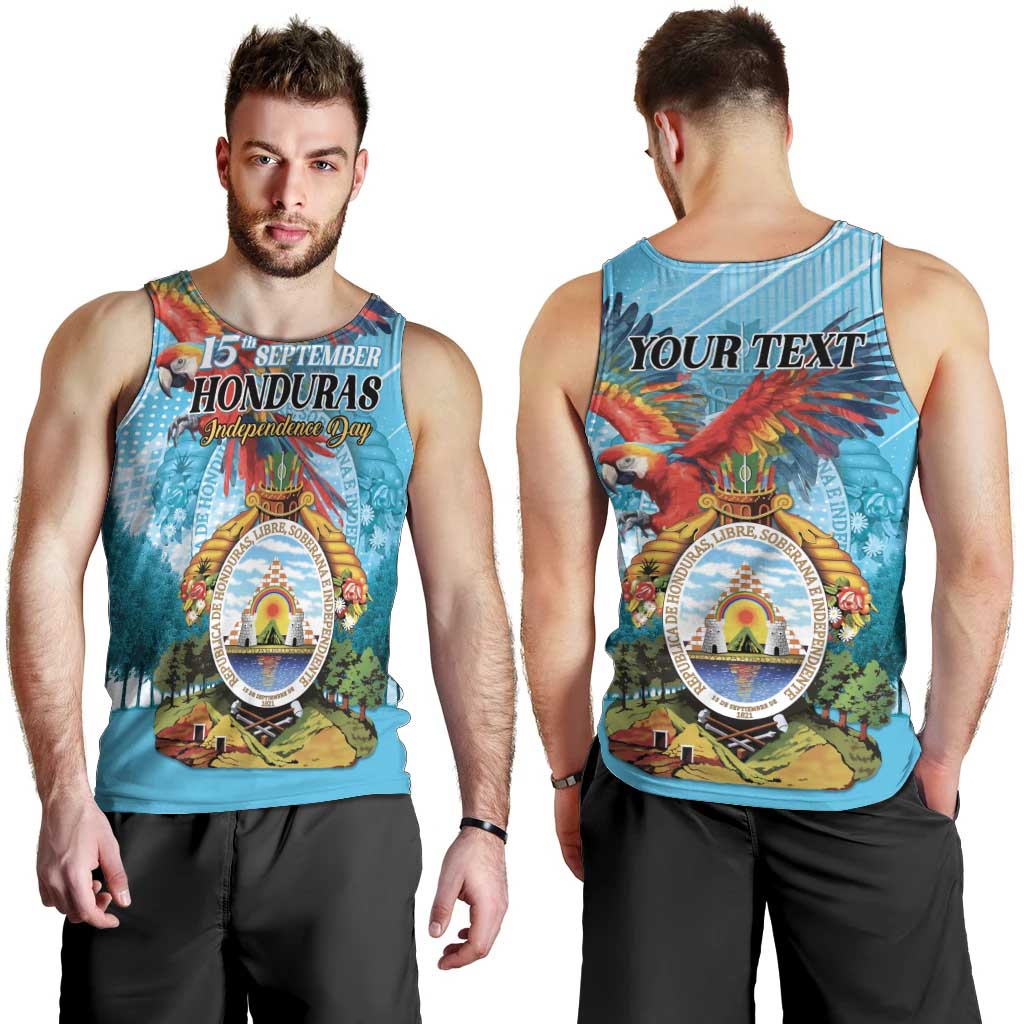 Personalized Honduras Independence Day 1821 Men Tank Top Libre Soberana e Independiente - Wonder Print Shop