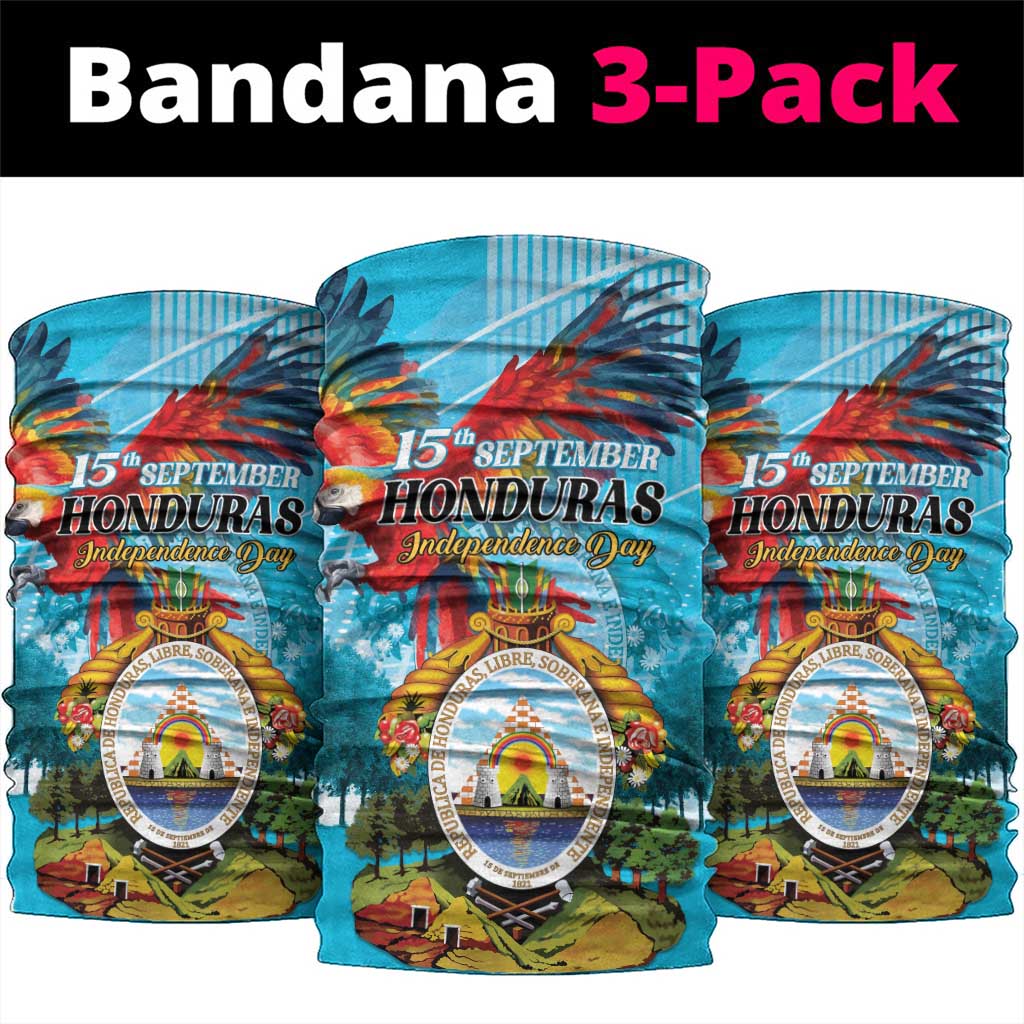 Honduras Independence Day 1821 Neck Gaiter Libre Soberana e Independiente - Wonder Print Shop