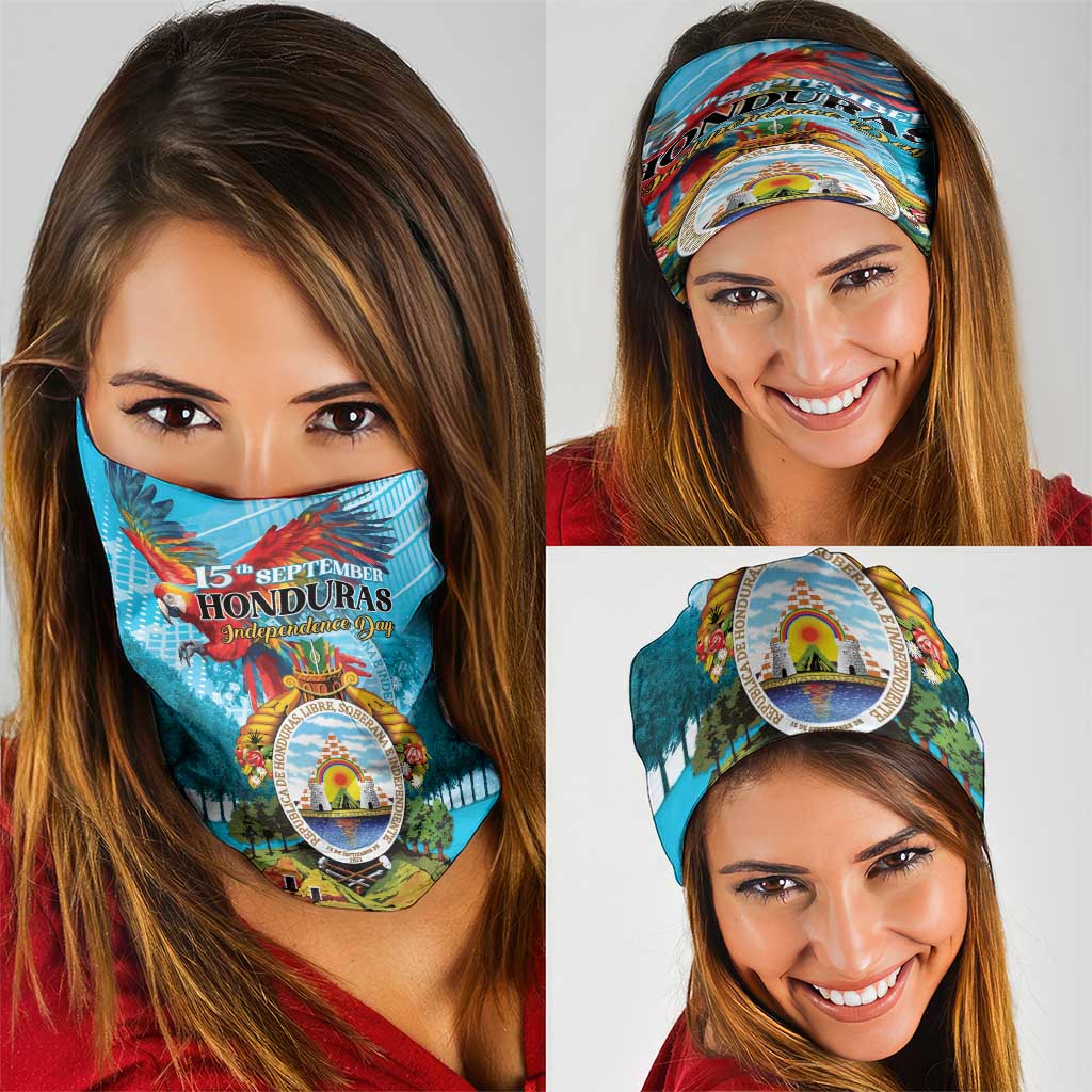 Honduras Independence Day 1821 Neck Gaiter Libre Soberana e Independiente - Wonder Print Shop