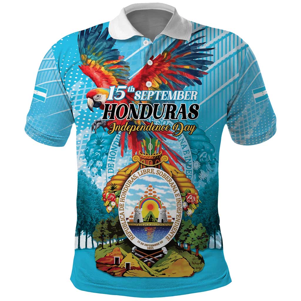 Personalized Honduras Independence Day 1821 Polo Shirt Libre Soberana e Independiente - Wonder Print Shop
