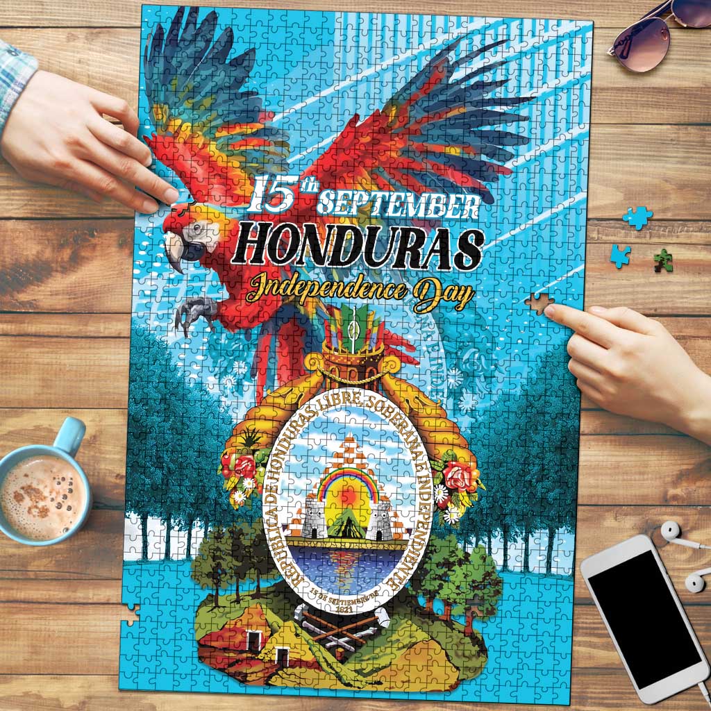 Honduras Independence Day 1821 Puzzle Libre Soberana e Independiente - Wonder Print Shop