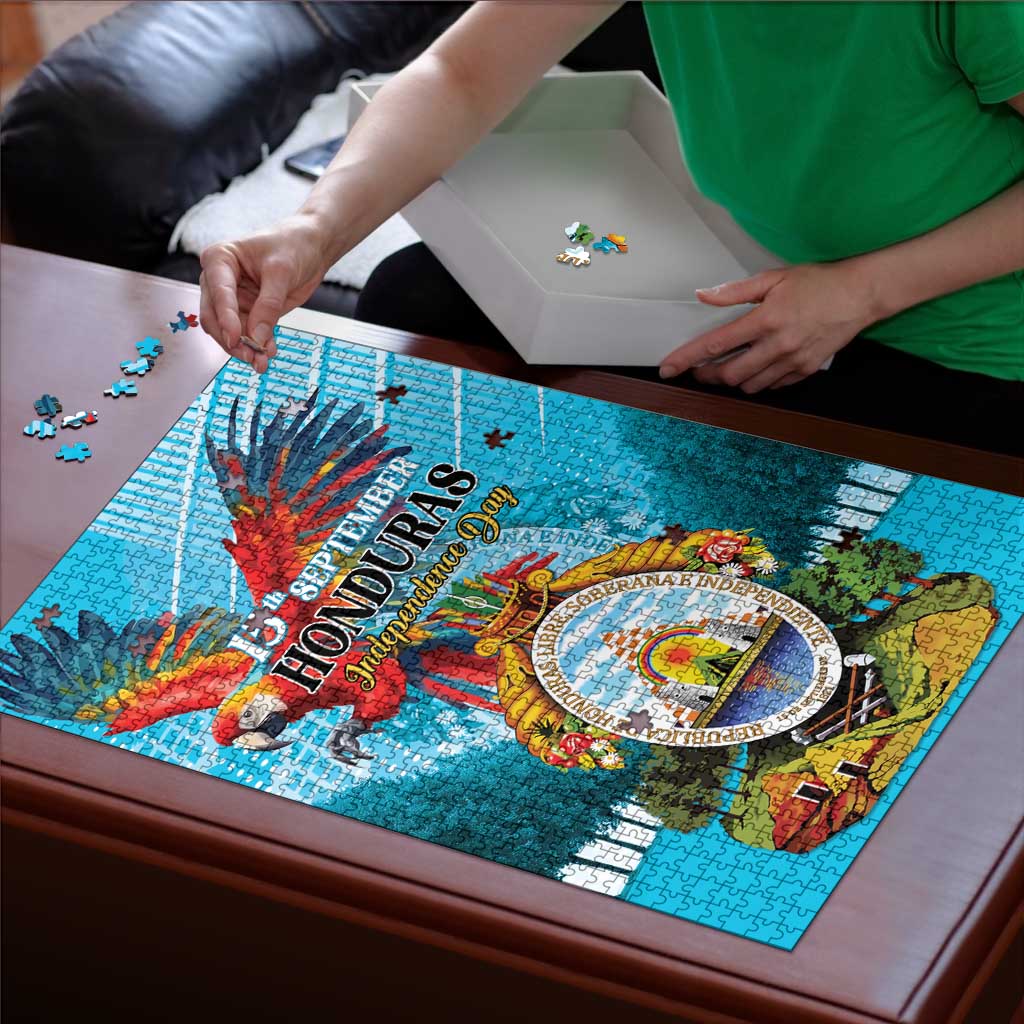 Honduras Independence Day 1821 Puzzle Libre Soberana e Independiente - Wonder Print Shop