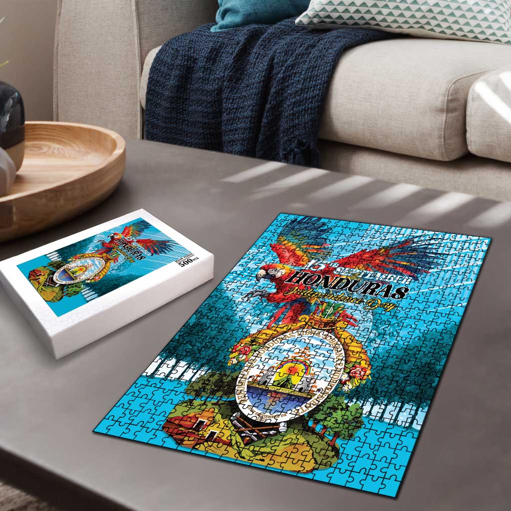 Honduras Independence Day 1821 Puzzle Libre Soberana e Independiente - Wonder Print Shop